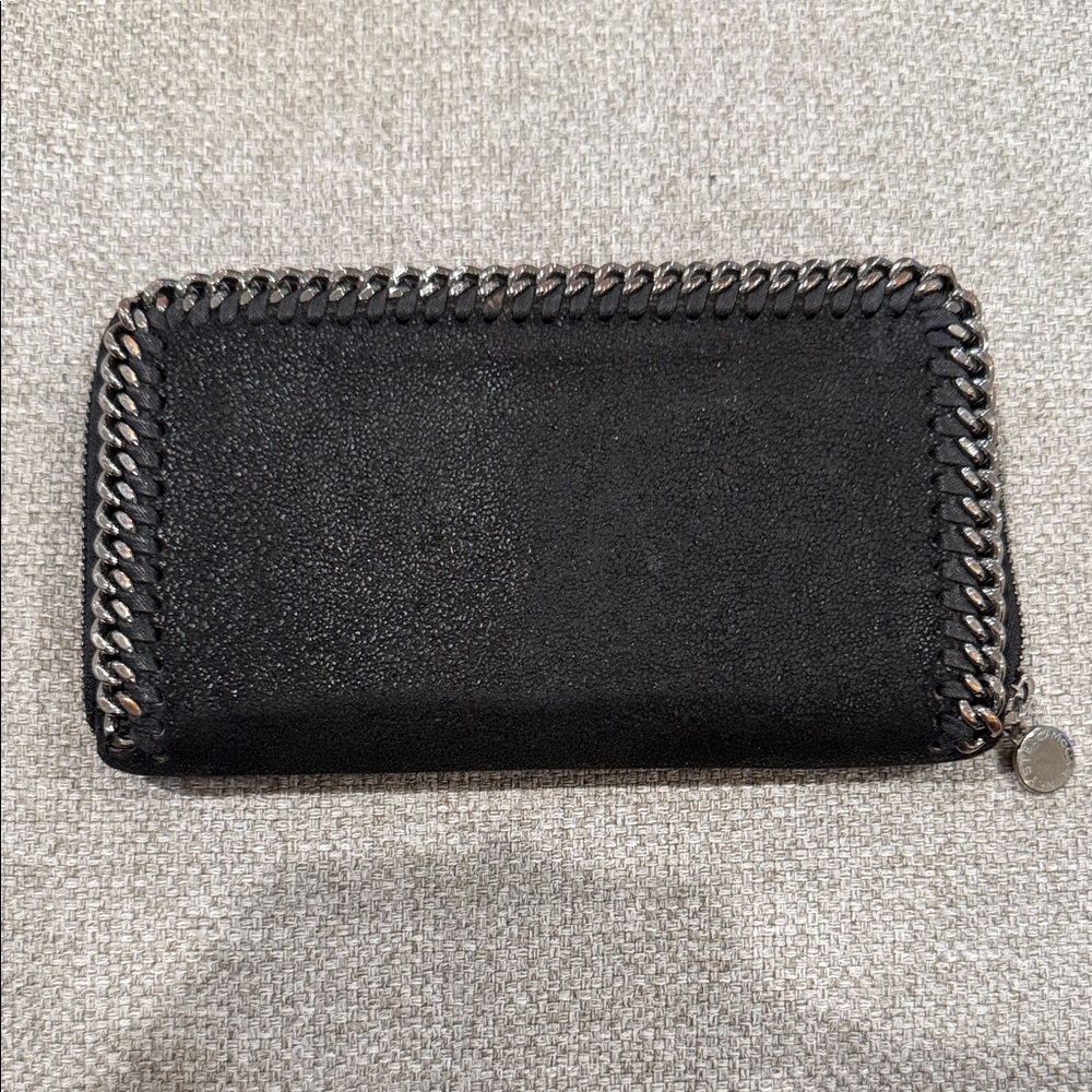 Stella McCartney Black Chain-Trim Wallet
